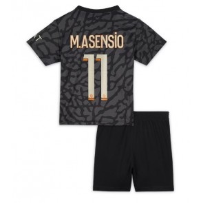 Paris Saint-Germain Marco Asensio #11 Tredje trøje Børn 2023-24 Kort ærmer (+ korte bukser)